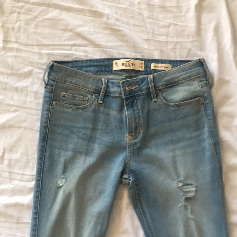 hollister low rise super skinny jeans